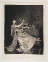 KG 14064
<br/>
De gestuurde bloemen
<br/>
<em>Louveau-Rouveyre, Marie (werkz. ca.1880)</em>